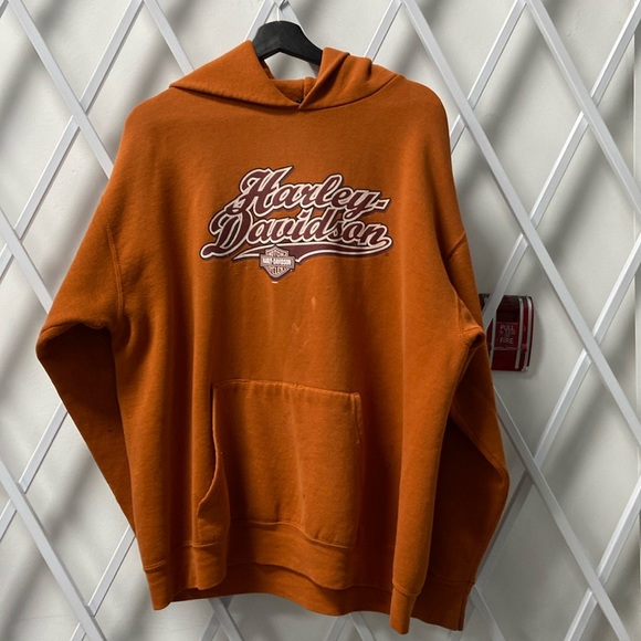 Harley Davidson Doyle’s Orange Hoodie - L - Picture 1 of 5